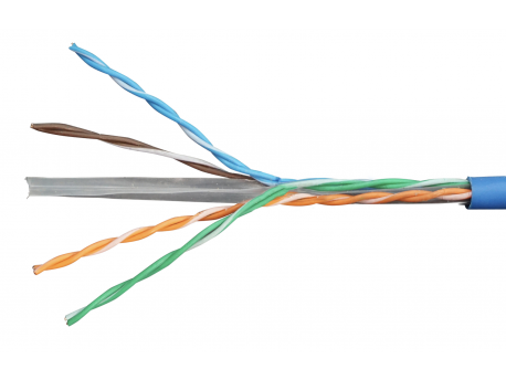 Schrack Kabl inst.Cat.6 U/UTP - 300 Mhz, 4x2xAWG-23, PVC, plavi /1m HSKU423P15