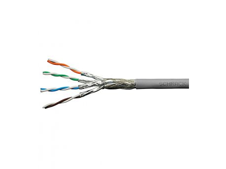 Schrack Kabl inst.Cat.7a S/FTP - 1250 Mhz, 4x2xAWG-22, LS0H-3 Siva boja (RAL7032), B2ca,50%/100