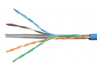 Schrack Kabl inst.Cat.6 U/UTP - 300 Mhz, 4x2xAWG-23, PVC, plavi /1m HSKU423P15