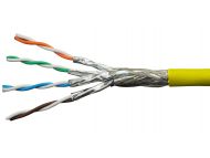 Schrack S/FTP inst. kabl cat.7a,4x2xAWG22/1,1200MHz,LS0H-3,50%,žuti/100m