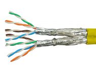 Schrack S/FTP inst. kabl cat.7a,8x2xAWG22/1,1200MHz,LS0H-3,50%,žuti/100